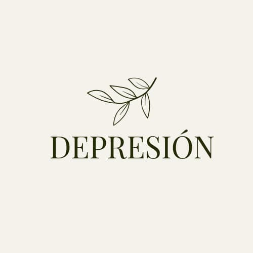 Palabra depresión, representando un estado profundo de tristeza y vacío emocional